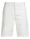 Lacoste Man Shorts & Bermuda Shorts Ivory Size 32 Cotton, Elastane In White