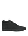 Lacoste Man Sneakers Black Size 7 Leather, Textile Fibers In Black