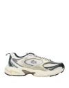 Lacoste Man Sneakers Dark Green Size 8.5 Textile Fibers In Multi