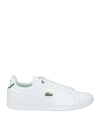 Lacoste Man Sneakers White Size 8 Leather In White