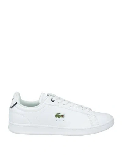 Lacoste Man Sneakers White Size 8 Leather