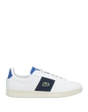 Lacoste Man Sneakers White Size 8 Leather, Textile Fibers In White