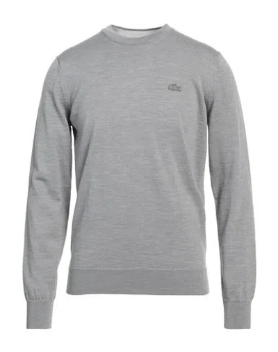 Lacoste Man Sweater Grey Size 7 Wool