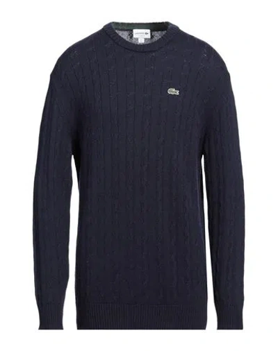 Lacoste Man Sweater Midnight Blue Size 6 Wool