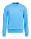 Lacoste Man Sweatshirt Azure Size 3 Cotton, Polyester In Blue