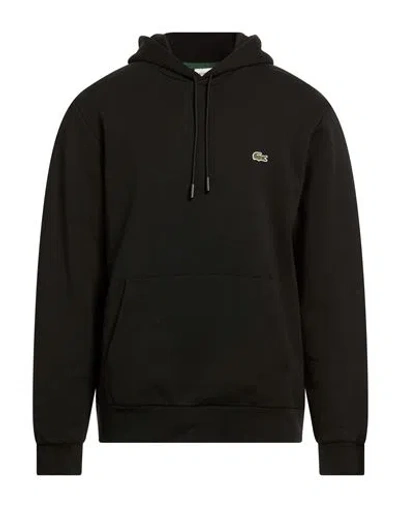 Lacoste Man Sweatshirt Black Size 6 Cotton