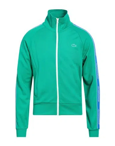 Lacoste Man Sweatshirt Emerald Green Size 6 Polyester