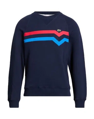 Lacoste Man Sweatshirt Midnight Blue Size 5 Cotton, Elastane