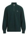 Lacoste Man Turtleneck Dark Green Size 6 Wool