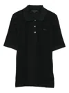 Lacoste Logo Patch Polo Shirt In Black