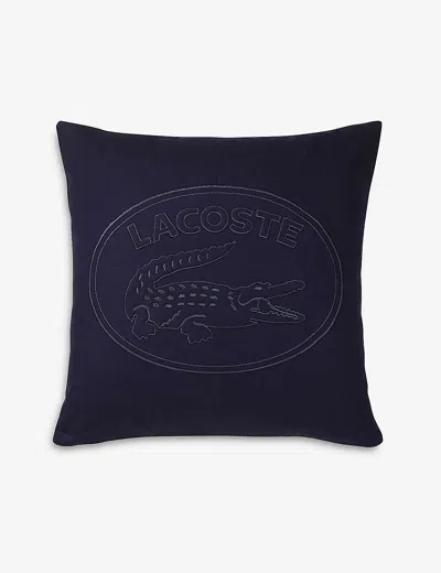 Lacoste Marine Marine Cotton Square Pillow Case 45 X 45cm 1size