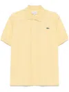 Lacoste Mens Classic Fit Polo Shirt In Yellow