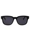 Lacoste Matte Black Acetate Sunglasses In Black