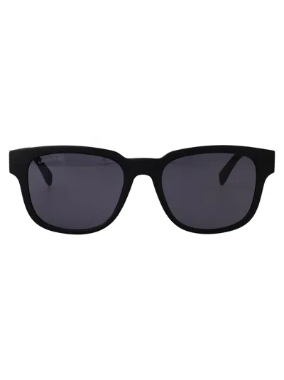 Lacoste Matte Black Acetate Sunglasses