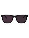 Lacoste Matte Black Acetate Sunglasses In Blue