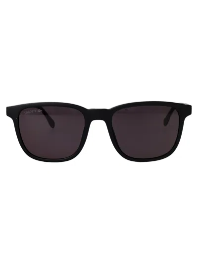 Lacoste Matte Black Injected Sunglasses