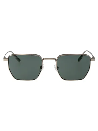 Lacoste Matte Light Gunmetal Metal Sunglasses
