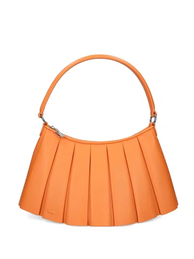 Lacoste Medium Runway Tote Bag In Orange