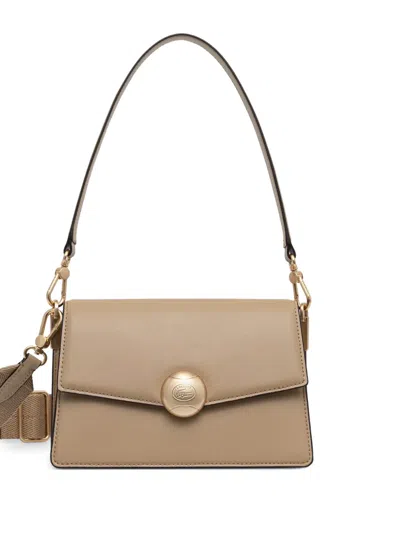 Lacoste Medium Tennis Bliss Shoulder Bag In Neutral