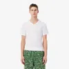 Lacoste Men's 5-pack Slim Fit Lounge T-shirts - 3xl In White