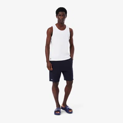 LACOSTE MEN'S 3-PACK COTTON LOUNGE TANK TOPS