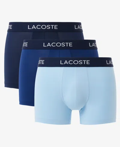 LACOSTE MEN'S 3-PACK MICROFIBER TRUNKS