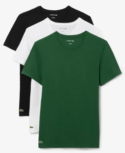 Lacoste Men's 3-pack Slim Fit Undershirts - 3xl In Green