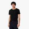 Lacoste Men's 3-pack Slim Fit Lounge T-shirts - Xl In Black
