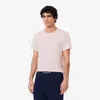 Lacoste Men's 3-pack Slim Fit Lounge T-shirts In Pink
