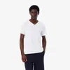 Lacoste 3-pack Cotton V-neck T-shirts In White