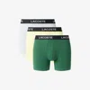 Lacoste Men's 3-pack Stretch Cotton Boxer Briefs - Xl In Multi