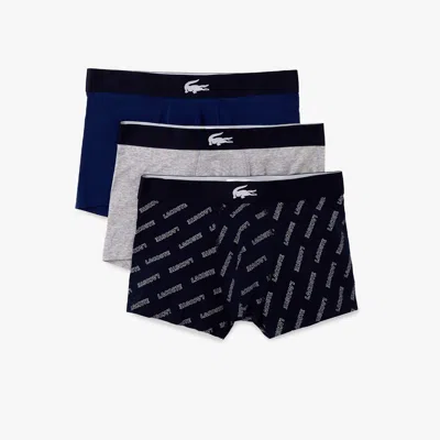 LACOSTE MEN'S 3-PACK TRUNKS