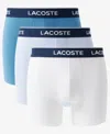 Lacoste Cotton Stretch Jersey Trunks 3 Pack Multi In Multi