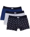 Lacoste 3-pack Trunks In Bck Navy B