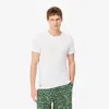 Lacoste Men's 5-pack Slim Fit Lounge T-shirts - 3xl In White