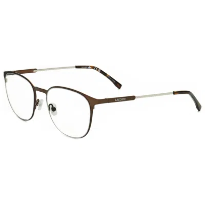 Lacoste Men's 51mm Matte Brown Opticals In Neutral