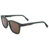 Lacoste Men's 53mm Matte Green Sunglasses In Green