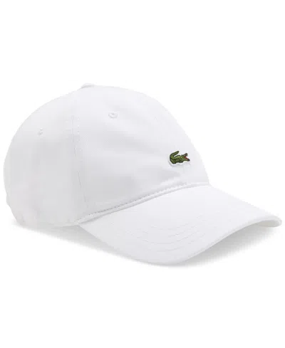 Lacoste Men's Adjustable Logo Cap In White