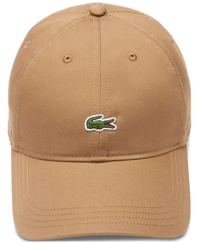 Lacoste Men's Adjustable Logo Cap In Brown