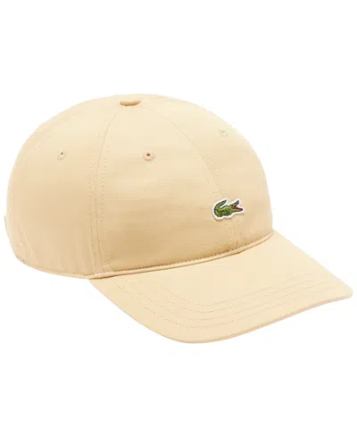 Lacoste Men's Adjustable Strap Twill Cap In Brown