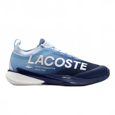 Lacoste Men's Ag-lt25 Lite Tennis Shoes - 10.5 In Blue