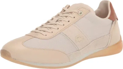Pre-owned Lacoste Men's Angular Sneaker In Natural/off White