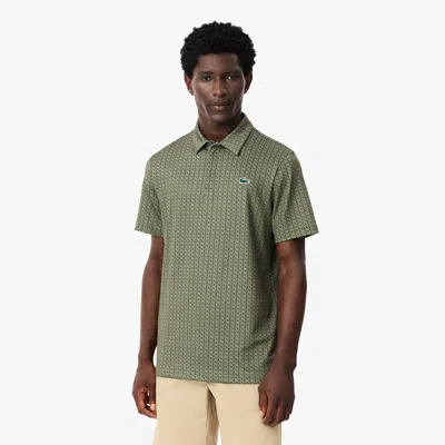 Lacoste Men's Regular Fit Uv Protect Golf Polo - Xxl - 7 In Green