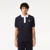 LACOSTE MEN'S LOGO BADGE CONTRAST COLLAR POLO - S - 3