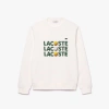 LACOSTE MEN'S TENNIS BALL PRINT FLEECE SWEATSHIRT - 3XL - 8