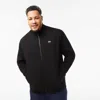 Lacoste Sweater High Collar Ribbed Cuffs In Black