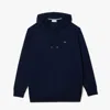 Lacoste Men's Big Fit Hooded T-shirt - 4xl Big In Blue