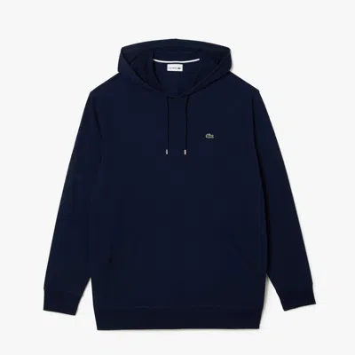 Lacoste Men's Big Fit Hooded T-shirt - 4xl Big In Blue