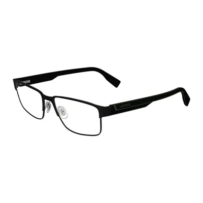 Lacoste Men's Black Rectangular Eyeglass Frames L2298n 275