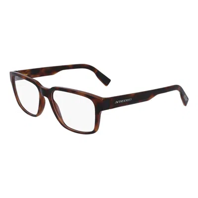 Lacoste Men's Black Rectangular Eyeglass Frames L2927n 214 In Multi